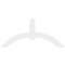 Ekena Millwork Archdale Architectural Grade PVC Gable Bracket, 72"W x 33"H x 2"D x 6"F, 11/12 Pitch GBP072X33X0206ARC00 - alternate 3